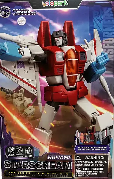 TRANSFORMERS GENERATIONS ONE AMK SERIES PLASTIC MODEL KIT STARSCREAM 19 CM